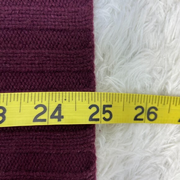 J Crew Collection Italian Cashmere Maroon 3/4 Sleeve Women's Pullover Sweater XS - Picture 6 of 7